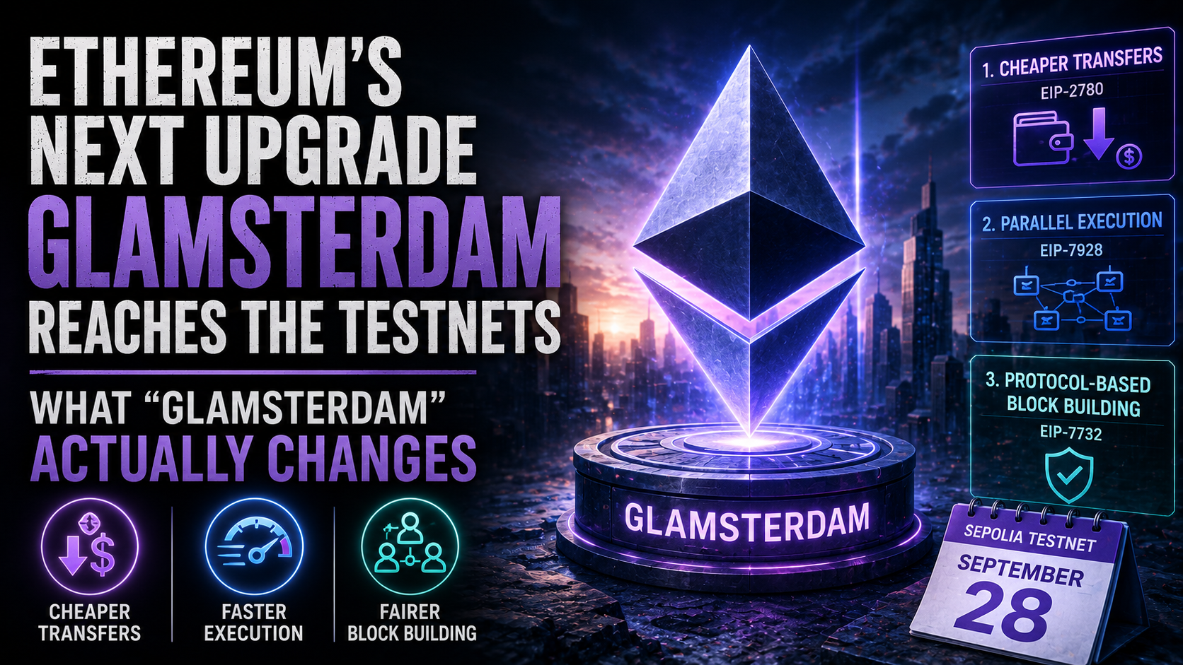 Ethereum's Next Upgrade Reaches the Testnets: What "Glamsterdam" Actually Changes